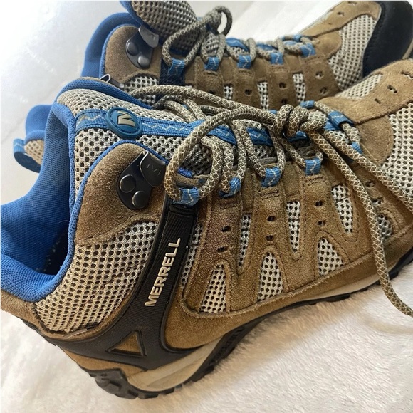 Merrell Kangaroo Celestial Brown Blue Trail Hiking Boots J598204C Women’s Size 9 - Picture 3 of 16